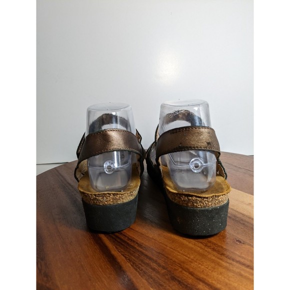 Naot Kayla 38 womens sandals US size 7 / 7.5 copper leather brown footbed - Picture 6 of 10